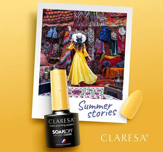 CLARESA SOAK OFF HYBRID NAIL POLISH SUMMER STORIES 4 5ML