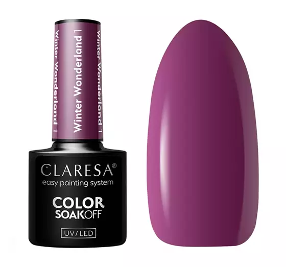 CLARESA SOAK OFF HYBRID NAIL POLISH WINTER WONDERLAND 1 5G