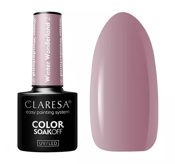 CLARESA SOAK OFF HYBRID NAIL POLISH WINTER WONDERLAND 2 5G