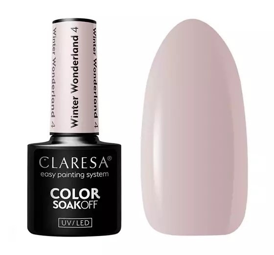 CLARESA SOAK OFF HYBRID NAIL POLISH WINTER WONDERLAND 4 5G