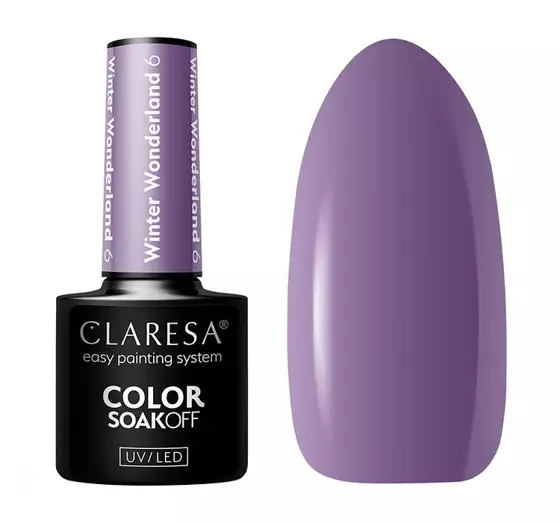 CLARESA SOAK OFF HYBRID NAIL POLISH WINTER WONDERLAND 6 5G