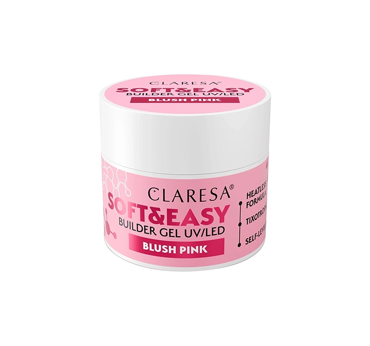 CLARESA SOFT & EASY BUILDER GEL UV/LED BLUSH PINK 12G