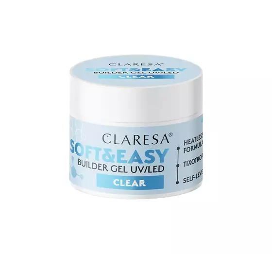 CLARESA SOFT & EASY BUILDER GEL UV/LED CLEAR 12G