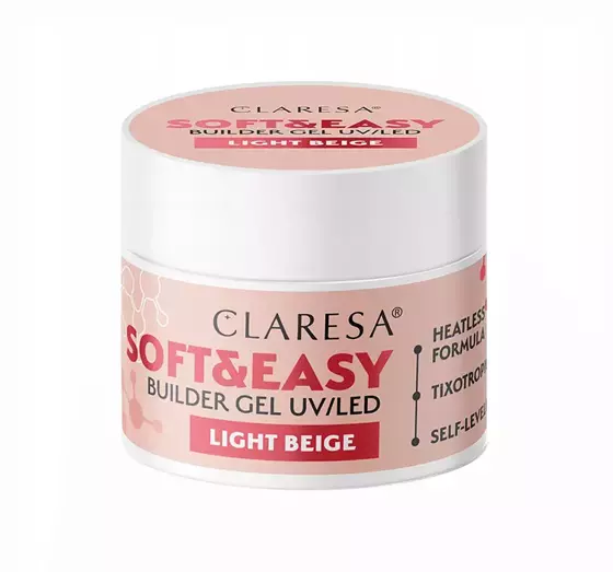 CLARESA SOFT & EASY BUILDER GEL UV/LED LIGHT BEIGE 45G