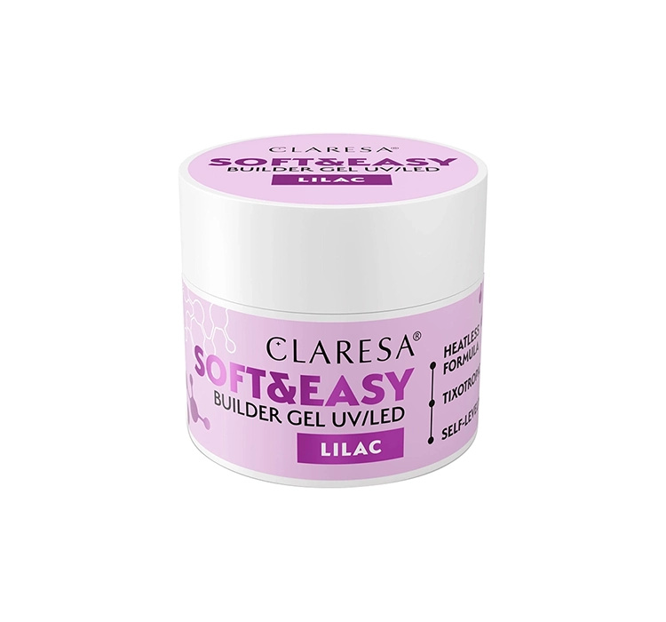 CLARESA SOFT & EASY BUILDER GEL UV/LED LILAC 12G