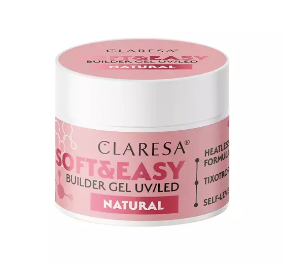 CLARESA SOFT & EASY BUILDER GEL UV/LED NATURAL 45G