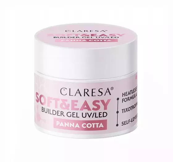 CLARESA SOFT & EASY BUILDER GEL UV/LED PANNA COTTA 45G