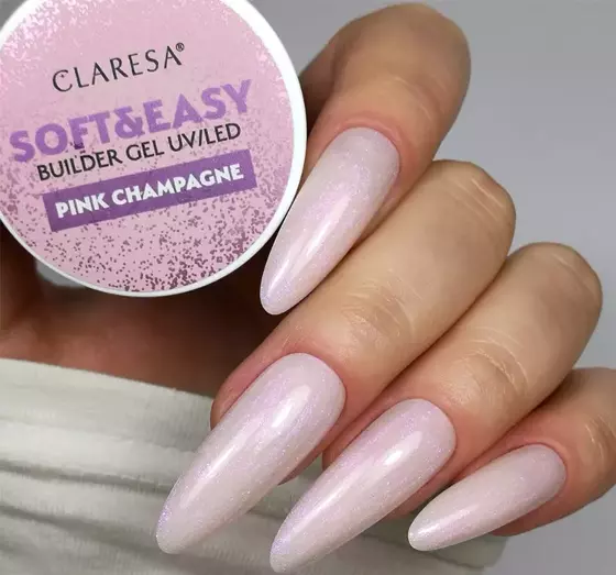 CLARESA SOFT & EASY BUILDER GEL UV/LED PINK CHAMPAGNE 90G