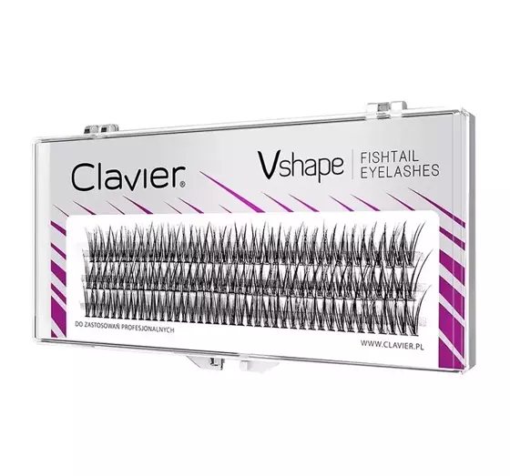 CLAVIER V SHAPE FALSE LASHES INDIVIDUAL EYELASHES 10MM