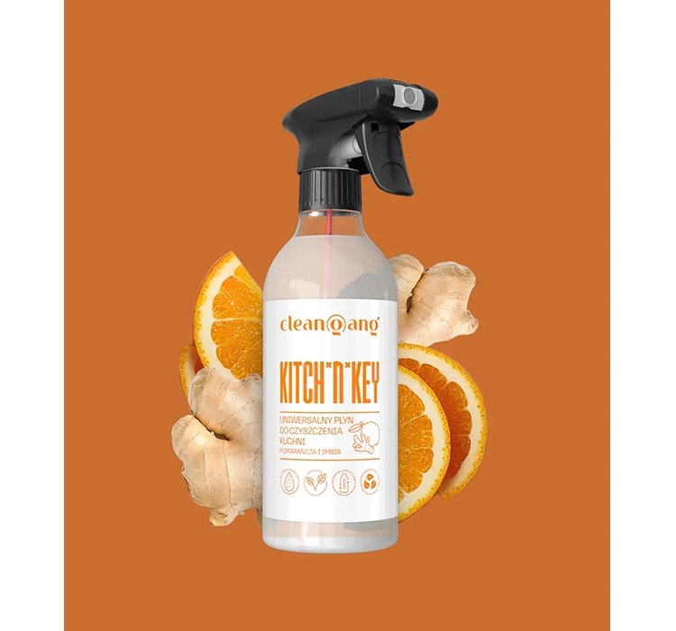 CLEANGANG KITCH'N'KEY UNIVERSAL KITCHEN CLEANER ORANGE AND GINGER 500ML