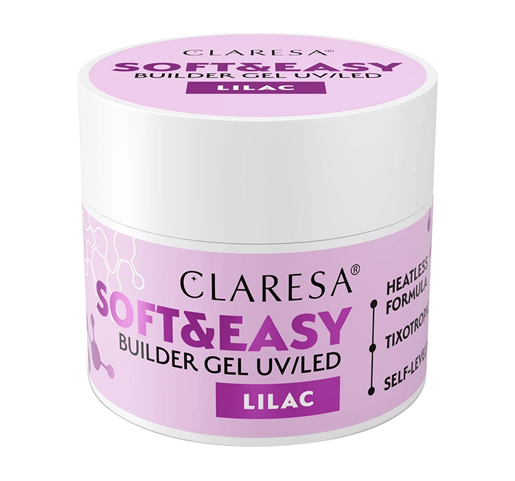 Claresa Soft & Easy builder gel Lilac 90g