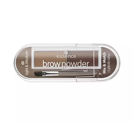 ESSENCE BROW POWDER SET 01 LIGHT/MEDIUM 2,3G