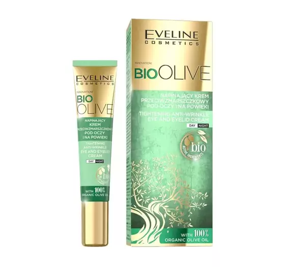 EVELINE BIO OLIVE TIGHTENING ANTI-WRINKLE EYE AND EYELID CREAM 20ML