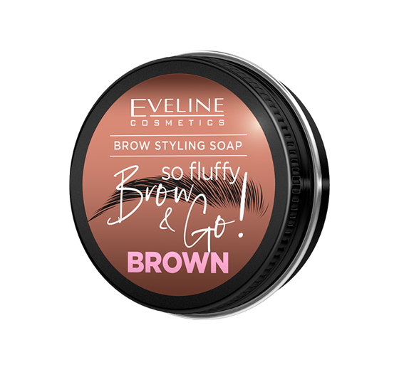 EVELINE BROW & GO! VEGAN BROW SOAP BROWN 25G