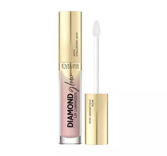 EVELINE DIAMOND GLOW LIP LUMINIZER WATERPROOF TOPCOAT WITH HYALURONIC ACID 02 STRAWBERRY MOUSE 4,5ML 