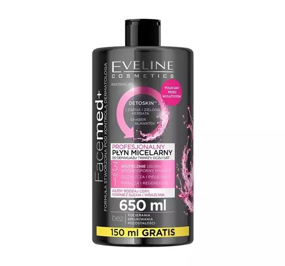 EVELINE FACEMED+ PROFESSIONAL MICELLAR WATER 650ML