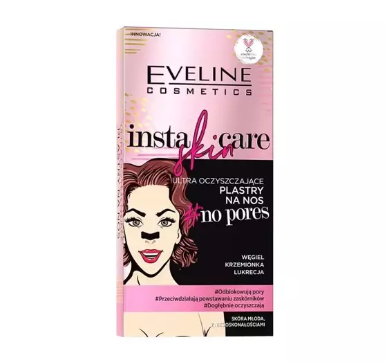 EVELINE INSTA SKIN CARE ULTRA CLEANSING NOSE PATCHES 2 PCS