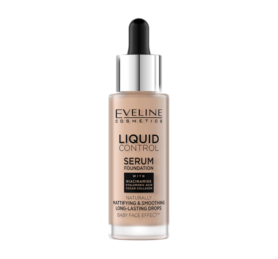 EVELINE LIQUID CONTROL HD FOUNDATION 040 WARM BEIGE