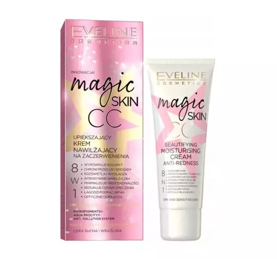 EVELINE MAGIC SKIN CC MOISTURIZING CREAM AGAINST REDNESS 50ML