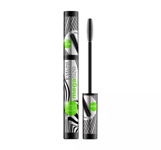 EVELINE MEGA SIZE LASHES SUPER CURL LENGTHENING MASCARA BLACK 10ML