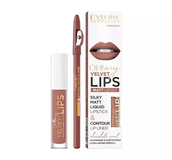 EVELINE OH! MY VELVET LIPS KIT 12 PRALINE ECLAIR