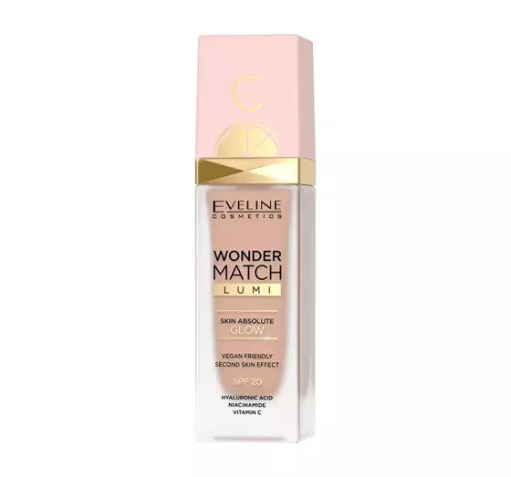 EVELINE WONDER MATCH LUMI LUXURY ILLUMINATING FOUNDATION 20 NUDE 30ML