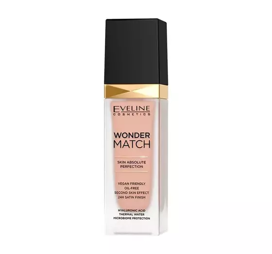 EVELINE WONDER MATCH LUXURIOUS SMOOTHING FOUNDATION 35 SUNNY BEIGE 30ML