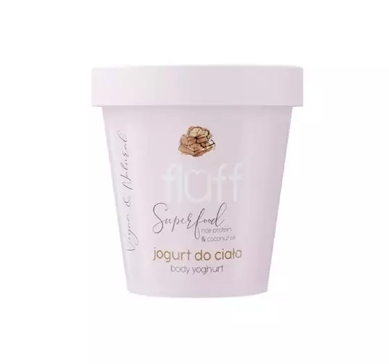 FLUFF DEEPLY MOISTURIZING BODY YOGHURT ALMONDS MILK CHOCOLATE 180ML