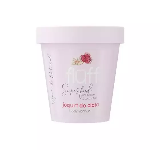 FLUFF DEEPLY MOISTURIZING BODY YOGHURT ALMONDS RASPBERRY 180ML