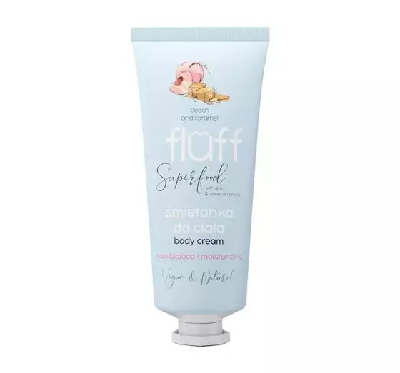 FLUFF MOISTURIZING BODY CREAM BODY LOTION PEACH CARAMEL 150ML