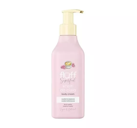 FLUFF SUPERFOOD BODY CREAM LOTION CREAM BRULEE WITH RASPBERRY 200ML