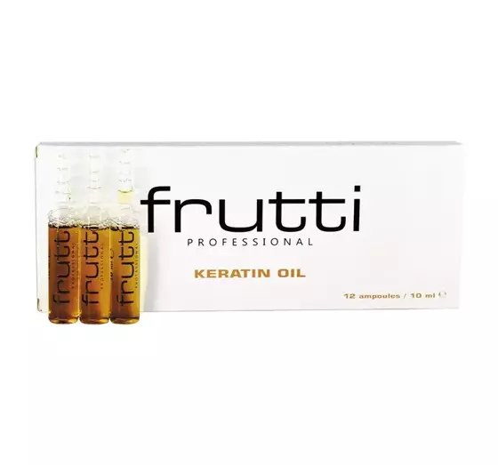 FRUTTI PROFESSIONAL KERATINA OIL AMPOULES HAIR TREATMENT FOR DRY AND DAMAGED HAIR 12x10 ML 