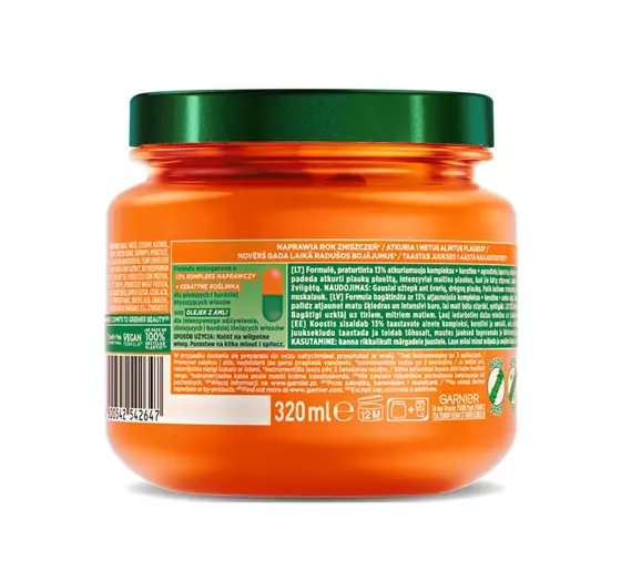 GARNIER FRUCTIS GOODBYE DAMAGE REPAIRING HAIR MASK 320ML