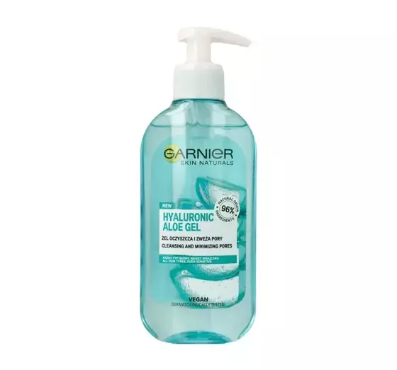 GARNIER SKIN NATURALS ALOE HYALURONIC GEL CLEANSING AND NARROWING PORES FACE WASH 200ML