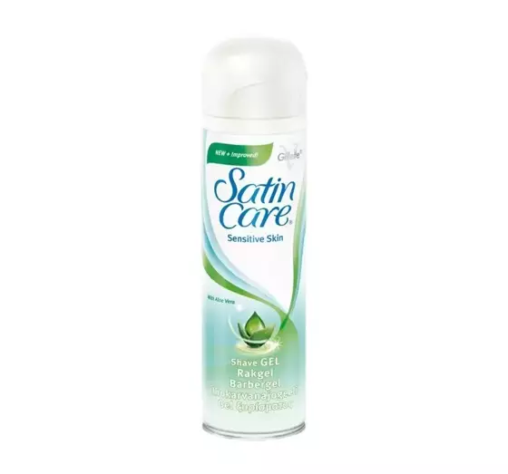 GILLETTE SATIN CARE ALOE VERA SHAVING GEL SENSITIVE SKIN 200ML