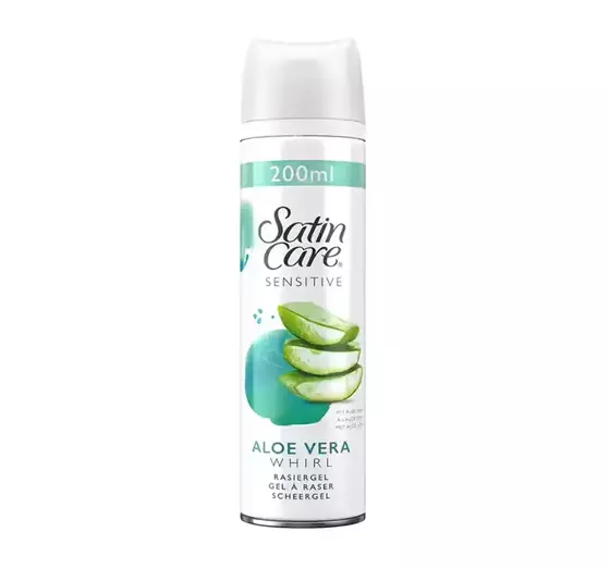 GILLETTE SATIN CARE ALOE VERA SHAVING GEL SENSITIVE SKIN 200ML