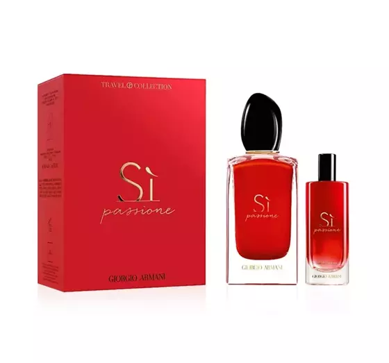 GIORGIO ARMANI SI PASSIONE TRAVEL COLLECTION EAU DE PARFUM SPRAY 100ML + 15ML