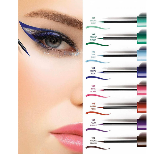 GOLDEN ROSE FLASH LINER LIQUID EYELINER 104 ROYAL BLUE  3.5ML