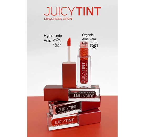 GOLDEN ROSE JUICY TINT LIP & CHEEK STAIN 2IN1 02 PINK CRUSH 5.2ML