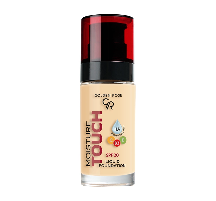 GOLDEN ROSE MOISTURE TOUCH MOISTURIZING FACE FOUNDATION SPF20 103 30ML