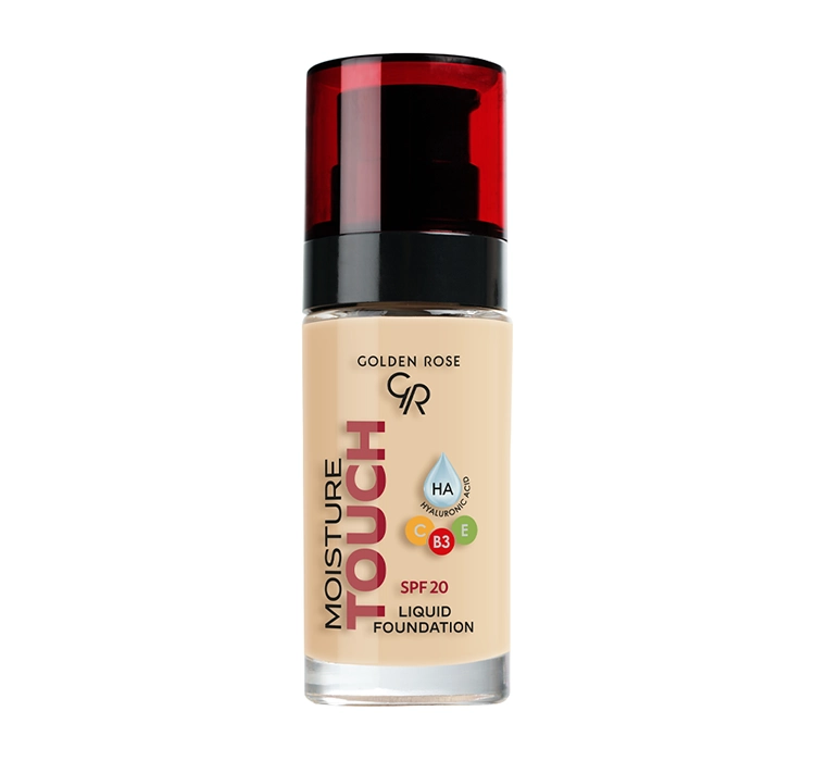 GOLDEN ROSE MOISTURE TOUCH MOISTURIZING FACE FOUNDATION SPF20 106 30ML