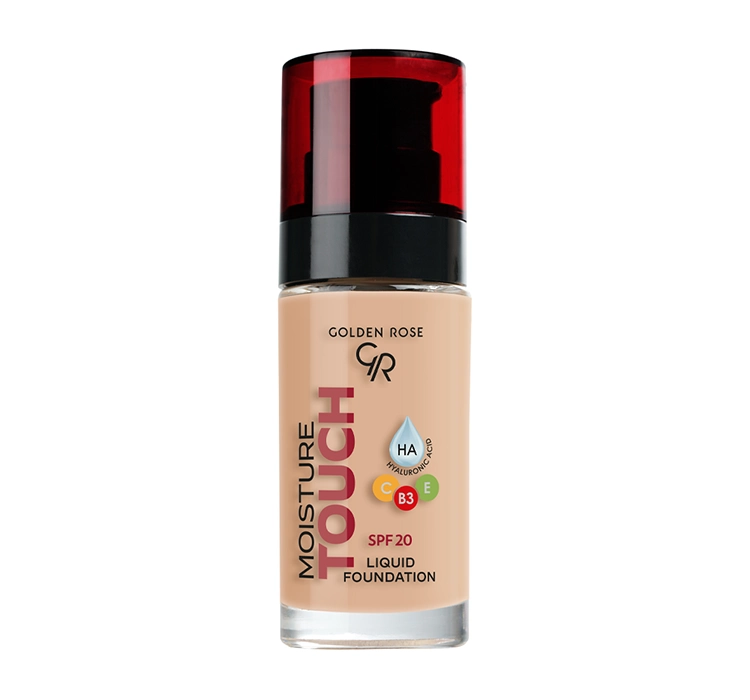 GOLDEN ROSE MOISTURE TOUCH MOISTURIZING FACE FOUNDATION SPF20 112 30ML