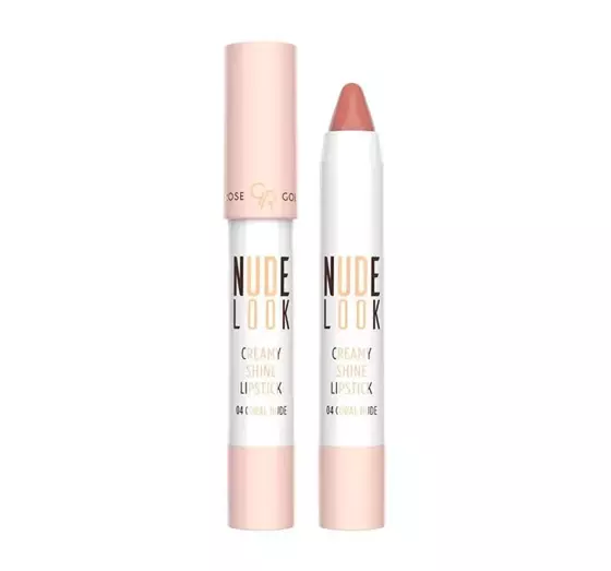 GOLDEN ROSE NUDE LOOK CREAMY LIPSTICK CRAYON 04 CORAL NUDE 3.5G