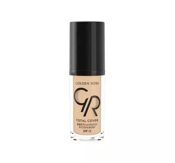 GOLDEN ROSE TOTAL COVER 2IN1 FOUNDATION CONCEALER 01 30ML