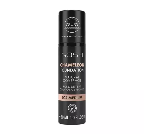 GOSH CHAMELEON FOUNDATION NATURAL COVERAGE 004 MEDIUM 30ML