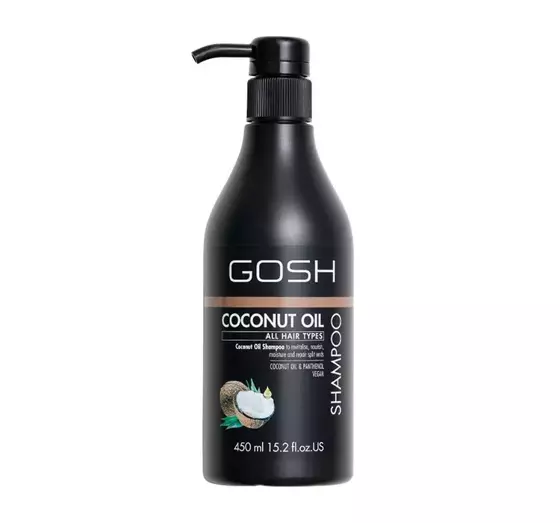 GOSH COCONUT OIL VEGAN SHAMPOO FOR HAIR WITH SPLIT TIPS 450ML