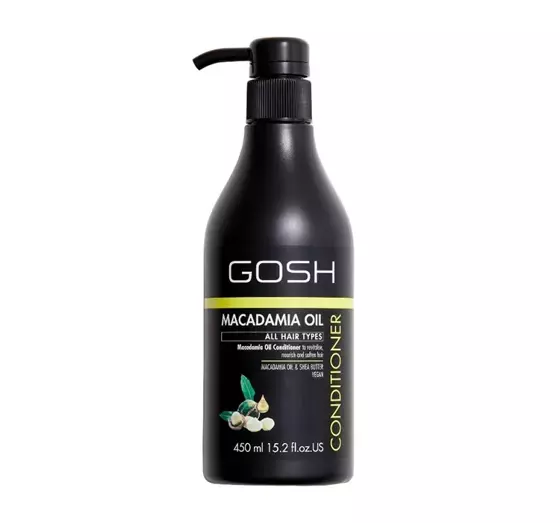 GOSH MACADAMIA OIL VEGAN CONDITIONER FOR DRY HAIR 450ML