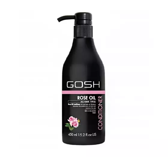 GOSH ROSE OIL VEGAN CONDITIONER FOR OILY HAIR 450ML