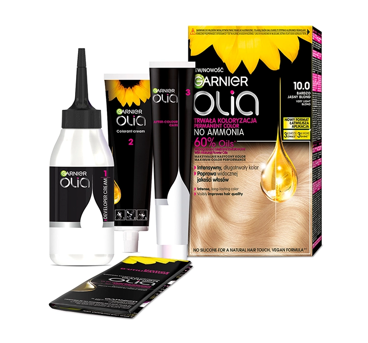 Garnier Olia permanent hair color no ammonia 10.0 Very Light Blonde