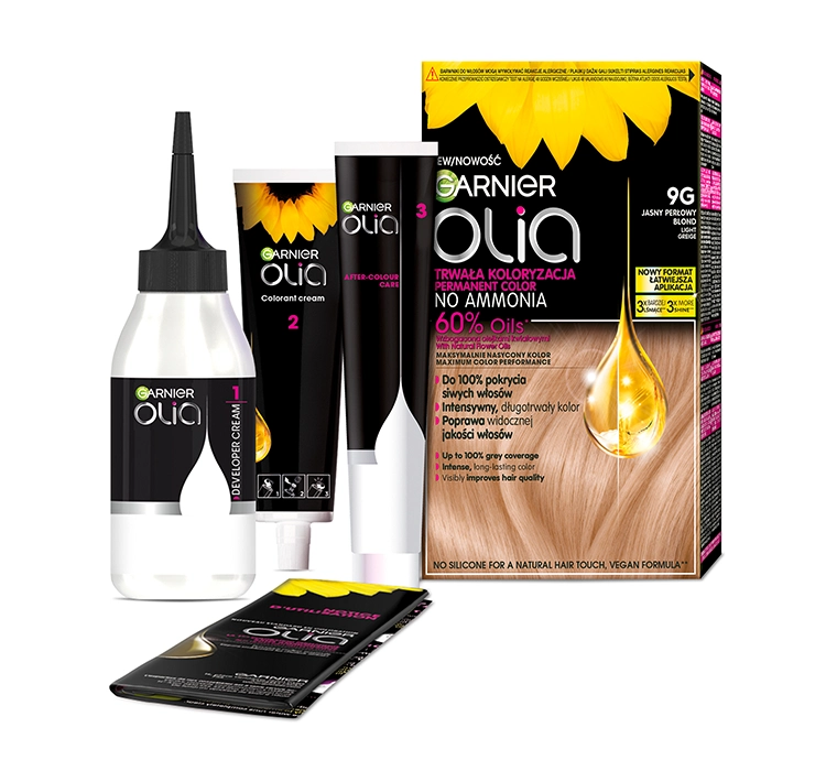 Garnier Olia permanent hair color no ammonia 9G Light Pearl Blonde